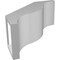Ekena Millwork 5 1/2-in. W x 12-in. D x 12-in. H Funston Architectural Grade PVC Knee Brace BRCP055X12X12FST - alternate 4
